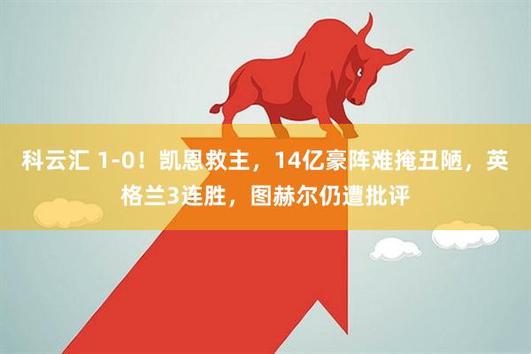 科云汇 1-0！凯恩救主，14亿豪阵难掩丑陋，英格兰3连胜，图赫尔仍遭批评