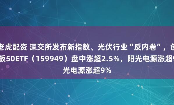老虎配资 深交所发布新指数、光伏行业“反内卷”，创业板50ETF（159949）盘中涨超2.5%，阳光电源涨超9%
