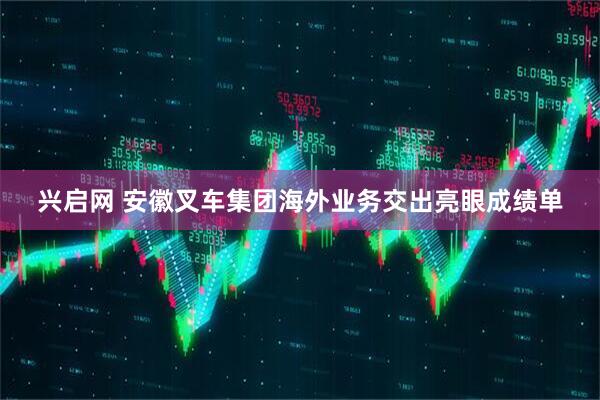 兴启网 安徽叉车集团海外业务交出亮眼成绩单
