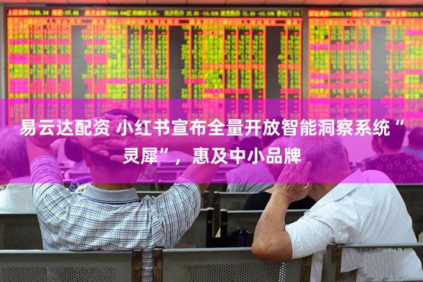 易云达配资 小红书宣布全量开放智能洞察系统“灵犀”，惠及中小品牌