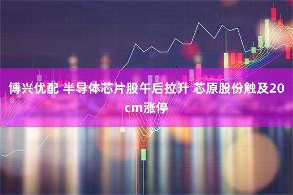 博兴优配 半导体芯片股午后拉升 芯原股份触及20cm涨停