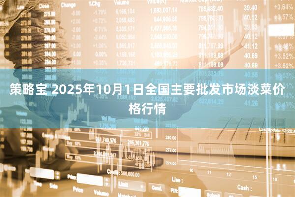 策略宝 2025年10月1日全国主要批发市场淡菜价格行情